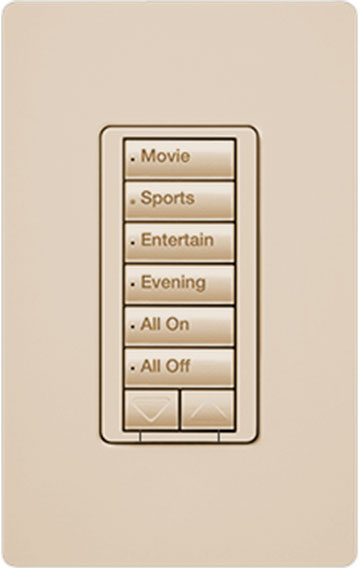 Lutron RadioRA2 RRD-W6BRL Light Almond