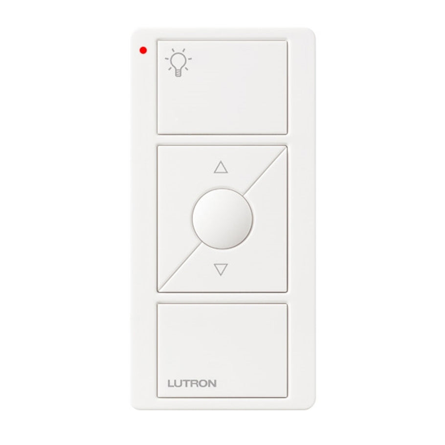 Lutron PJ2-3BRL-GWH-L01, Pico Light 3-Button Wireless Remote, White w/ Raise/Lower