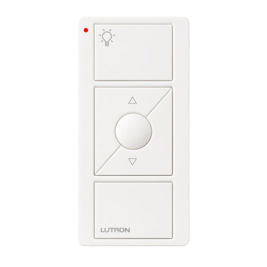 Lutron PJ2-3BRL-GWH-L01, Pico Light 3-Button Wireless Remote, White w/ Raise/Lower