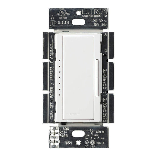 Lutron RRD-PROWH MAESTRO RF Dimmer with PRO LED+ Technology White