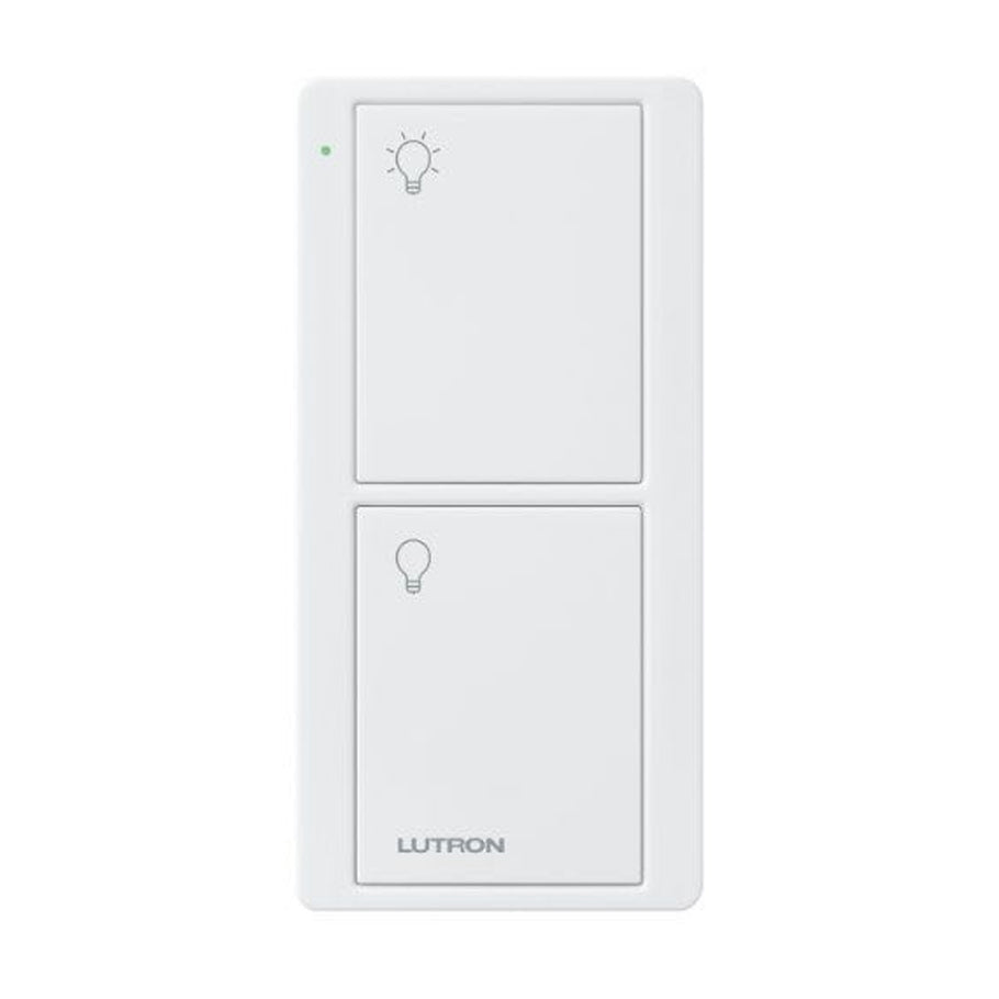 Lutron PJ2-2B-GWH-L01, Pico Light 2 Button, Wireless Remote Keypad White