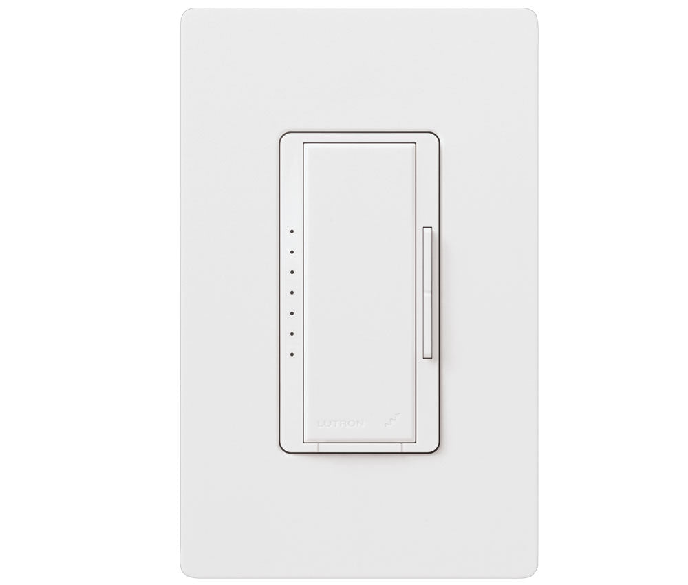 Lutron RRD-PROWH MAESTRO RF Dimmer with PRO LED+ Technology Snow White
